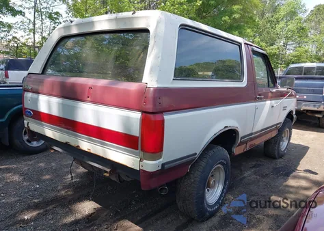 1989 Ford Bronco U100 из США, поврежденный, VIN 1FMEU15N8KLB48656
